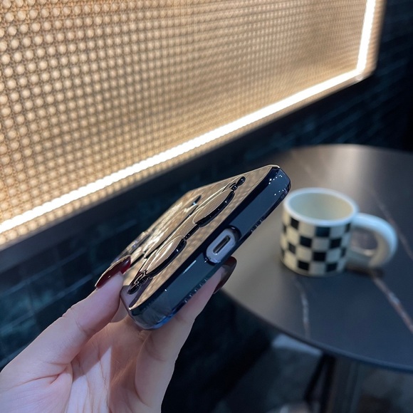 Electroplate Blue Violent Bear in White Background iPhone Case - Picture 9 of 10